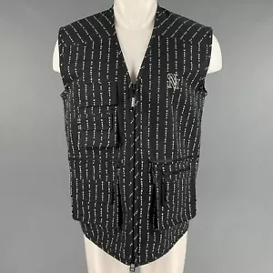 NAPAPIJRI TALLA S Negro Logo Blanco Algodón Poliamida Utilidad Chaleco - Imagen 1 de 9