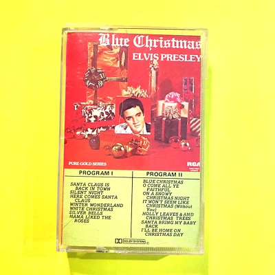 ELVIS PRESLEY Blue Christmas CASSETTE TAPE - Image 1 of 4