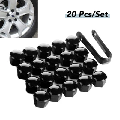 20PCS Car Hub Screw Cover Car Wheel Lug Nut Caps Bolt Rims Set Black Accessories - Image 1 of 4