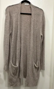 Madewell Women Alpaca Merino Wool Open Cardigan pockets Sand XS - Picture 1 of 7