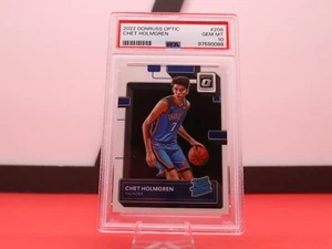 2022-23 Panini Donruss Optic - Rated Rookie Chet Holmgren #208 (RC) PSA 10 - Picture 1 of 2