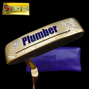 Custom Milled Plumber Themed Ping Anser Putter 88cm Steel Shaft Tacki Mac Grip - Picture 1 of 12