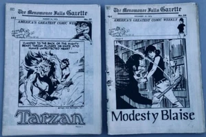 MENOMONEE FALLS GAZETTE No.35 Tarzan/Hogarth, No.54 Modesty Blaise/Ben Casey '72 - Picture 1 of 1