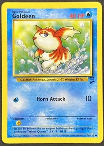 Pokémon Goldeen 76/130 BS2 Base Set 2 LP/NM - Picture 1 of 2