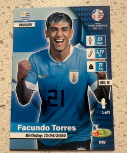 Tarjetas Copa América 2024 Facundo Torres Edición Flash Uruguay - Imagen 1 de 1