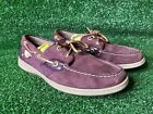 sperry top sider Women?s 10 Purple Boat Shoes Causal