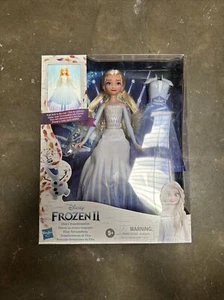Disney Frozen 2 Elsa's Transformation Elsa Doll 2 Outfits Clothing Kids Play Toy - Picture 1 of 10