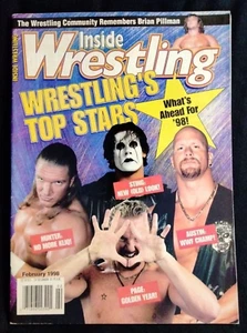 INSIDE WRESTLING Magazine FEBRUARY 1998 Triple H Sting DDP Steve Austin WCW WWF - Picture 1 of 5
