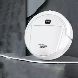 Robot Vacuum Cleaner Automatic Small Home Appliance Upgraded for Household White - Picture 1 of 7