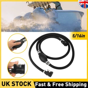 8mm Marine Outboard Boat Motor Oil Pipe Fuel Gas Hose Line Oil Tank Connector - Picture 1 of 10