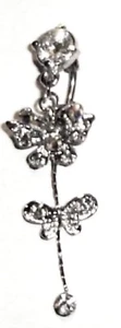 Belly Button Butterfly Reverse Navel Ring - Picture 1 of 1