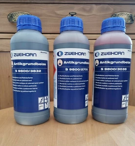 Antikgrundbeize S9800/ Farbton  von Zweihorn - 1 Liter Beize Holzbeize Patina - Bild 1 von 4