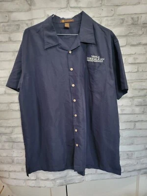 Camisa de Bowling Harrington 2XL Azul Marino Bordado Tequila Corralejo Weber Agave Foto 1 de 4