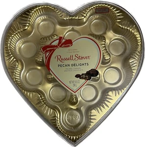 SCATOLA CIOCCOLATO CUORE SAN VALENTINO 10,75” RUSSELL STOVER PLASTICA TRASPARENTE CON CERNIERA REGALO #E - Foto 1 di 10