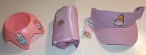 2023 Pusheen Summer Box Lot w/ Mesh Beach Tote Bag/Sand Coaster/Ice Cream Visor - Picture 1 of 12