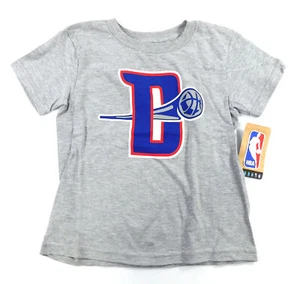 Detroit Pistons D Logo Tert T-Shirt Kids Small (4) Grey YS 770928 NWT - Picture 1 of 4