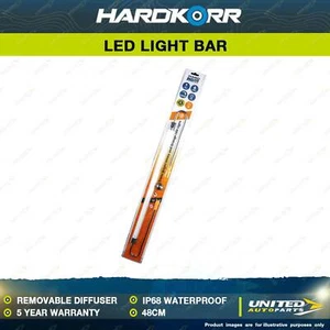 Hardkorr 48cm Super Bright LED Light Bar Orange/White with Cig Plug Diffuser - Picture 1 of 2