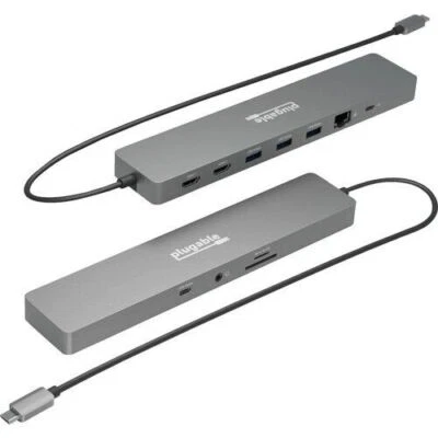 Plugable USBC-11IN1E 11-in-1 USB-C Hub 100W USB-C Pass-through, Laptop Docking - Image 1 of 4