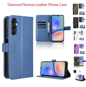 Funda de cuero con textura de diamante para Samsung Galaxy M14/A05S - Imagen 1 de 34