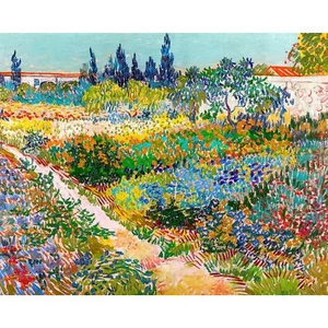 Van Gogh, The Garden At Arles, 1888, 100% Cotton Art Paper, 32" x 40" - Picture 1 of 10