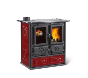 LA NORDICA® Küchenherd Holzherd ROSETTA SINISTRA 5.0 bordeaux 7,9kW li - Bild 1 von 1
