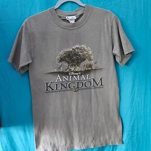 Vintage 90s Walt Disney Animal Kingdom Made In USA Green T-Shirt Sz M - Picture 1 of 3