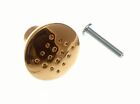 3 X Dimple Cupbard Drawer Knobs 32mm Metal Brass Plated + Screws | Onestopdiy Ne