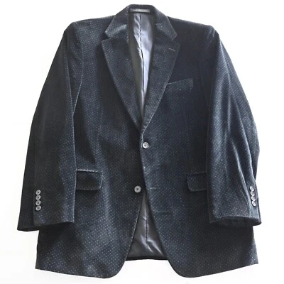 Blazer chaqueta abrigo deportivo S Cohen 42R negro punto alfiler terciopelo para hombre Foto 1 de 4