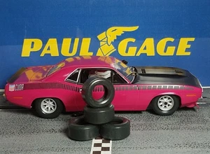 1/32 "Soft" URETHANE SLOT CAR TIRE 2pr PGT-21105 fit SCX new 'Cuda - Picture 1 of 3