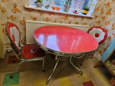 1950'S FORMICA AMERICAN DINER TABLE & CHAIRS