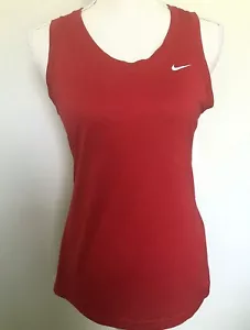 Nike Activewear Tank Top Dri-Fit Red Women's Size Medium - Picture 1 of 6