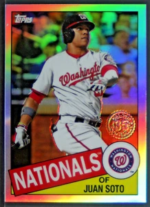 Béisbol $1-$2 2020 Topps Juan Soto refractor 85TC-3 Barb105 - Imagen 1 de 2