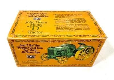 ERTL John Deere 1923 Modelo "D" Tractor #500 Juguete 1/16 Die Cast Metal Granja EE. UU. Foto 1 de 4