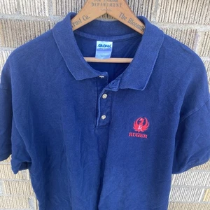 Ruger Firearms Herren groß marineblau Golf Polo gesticktes Logo Gildan Ultra Baumwolle - Bild 1 von 7
