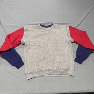 Vintage Russell Athletic Layered Sweatshirt Herren Large 3 Tone Retro USA 70s - Bild 1 von 13