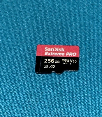 Authentic 256GB SanDisk Extreme Pro Micro SD SDXC Card - Image 1 of 3