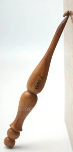 Ergonomic Handle Crochet Hook, Handcrafted 7" Wooden Crochet Hook, Knitting N... - Picture 1 of 4