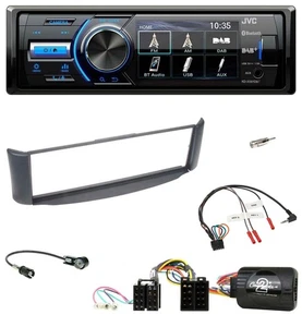 JVC Bluetooth Lenkrad USB DAB Autoradio für Smart ForTwo 2004-07 grau - Bild 1 von 12