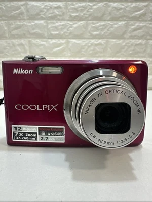 Nikon Coolpix S630 12.0MP  7x Nikkor ZOOM Digital Camera - PINK Tested - Image 1 of 4