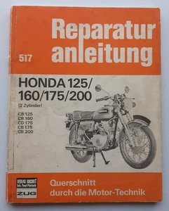 Reparaturanleitung Nr. 517 Motorrad Honda CB 125/160/175/200 Verlag Bucheli - Bild 1 von 7