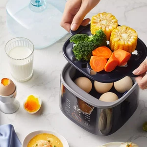 Cocina de huevos doméstica multifuncional vaporera huevos al vapor pequeña automática - Imagen 1 de 25