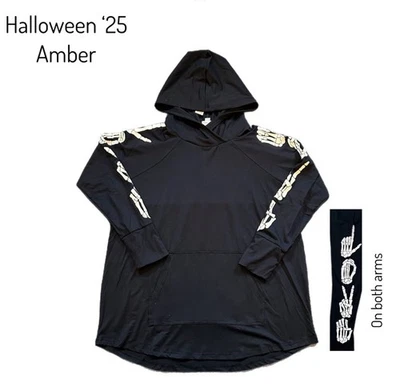 NWT LuLaRoe Large Amber Hoodie 2025 Halloween Dressed To Possess As Pictured - Image 1 of 3