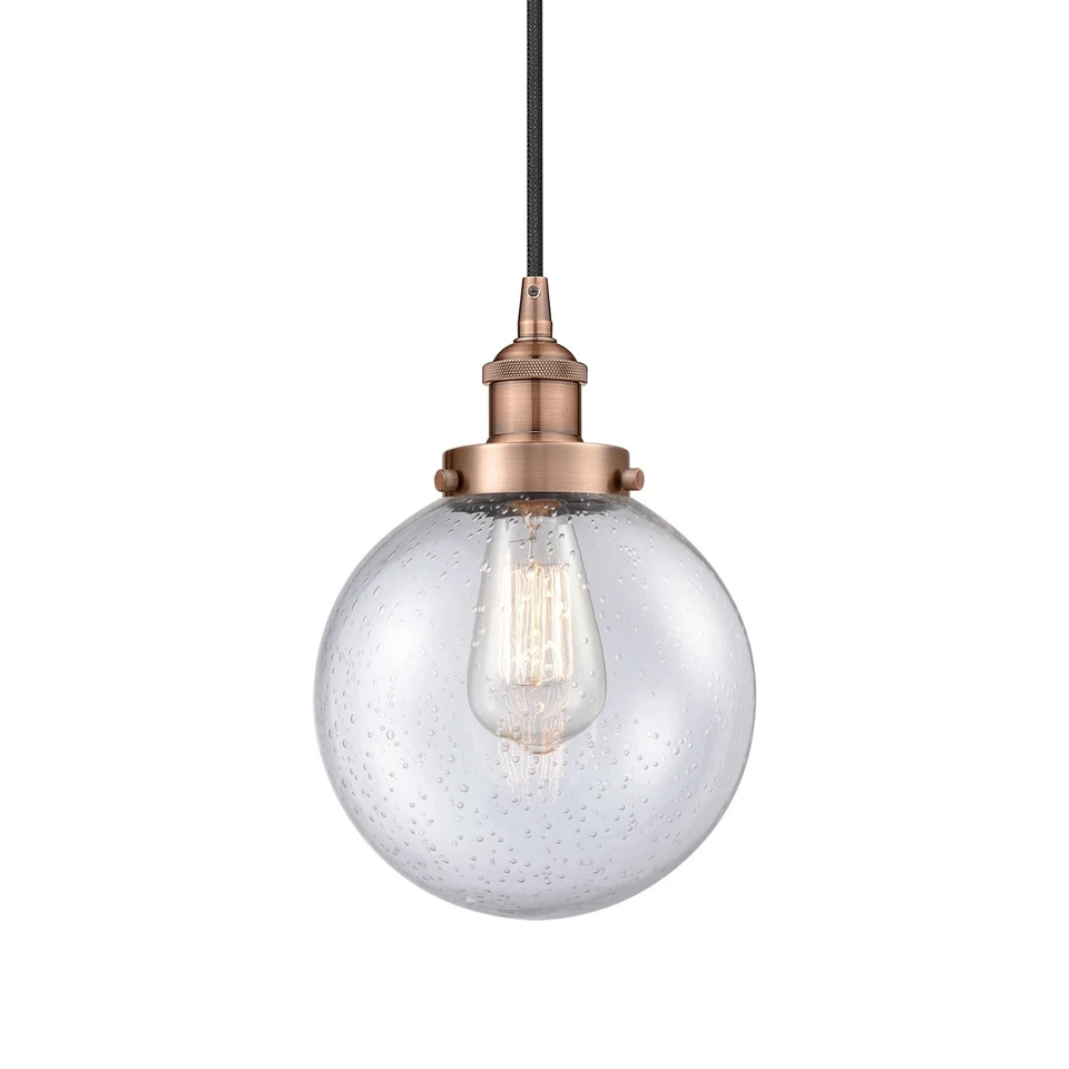 Innovations Edison Beacon 8" 1 Light Mini Pendant Copper - 616-1PH-AC-G204-8