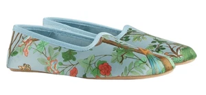 Nuove con scatola 40 ciabatte Gucci donna Tian stampa floreale seta nuove - Foto 1 di 5