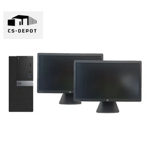 Dell Desktop Computer PC i7, 32GB RAM 1TB SSD, 22" LCDs, Windows 11/10 Pro - Picture 1 of 9