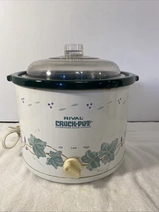 Vintage Rival Model 3120 - 2 1/2 Quart Crock Pot -Slow Cooker - 1980s - Picture 1 of 7
