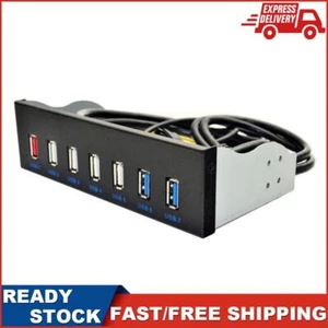 5.25 inch 19 Pin to 2 USB 3.0+4 USB 2.0+BC1.2 Optical Drive Desktop Front Panel - Bild 1 von 7