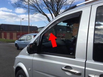 For Mercedes Vito/Viano W639 van 2003-2014 wind deflectors 2pc with 10pcs clips - Image 1 of 4