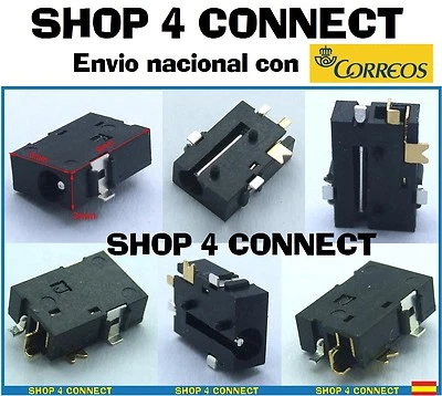 CONECTOR DE CARGA DC POWER JACK TABLET 2.5mm x 0.7 0.8 BQ EDISON PASCAL SUNSTECH - Imagen 1 de 3