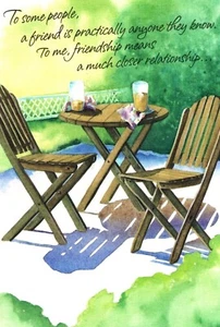 Special Best Friend Friendship Patio Iced Tea Catch Up Ambassador Greeting Card - Picture 1 of 3